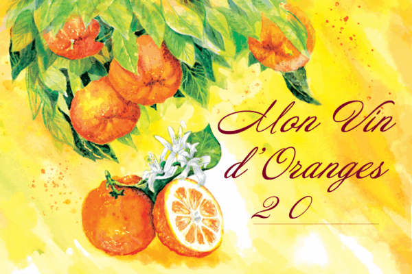 ETIQUETTE DE VIN D'ORANGE - CREATION ROSANA ILLUSTRATION