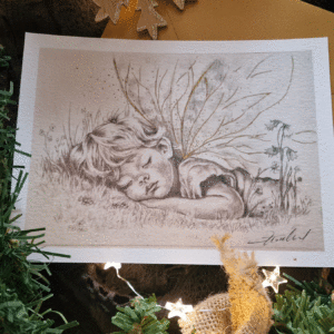 Photo de carte de voeux "Douce Nuit" par Rosana Illustration